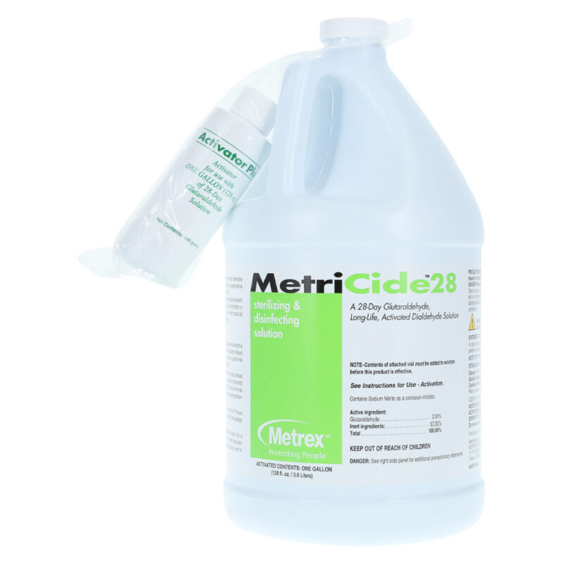 MetriCide™ Glutaraldehyde, 28 High-Level Disinfectant / Sterilant, 1 Gallon