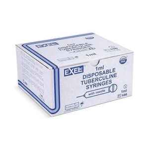 1 mL Tuberculin Syringe with 27G x 1/2" Needle, Luer Slip, Sterile