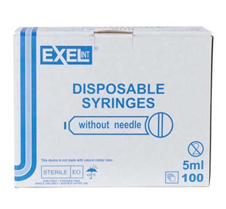 Exel International™ 5–6 mL General Use Syringe, Luer Lock with Cap, Sterile