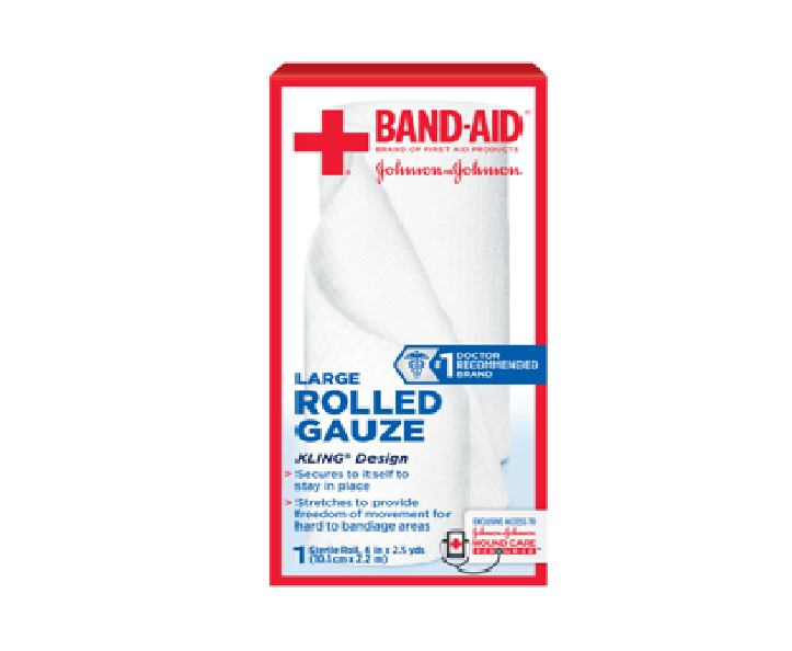Rolled Gauze, Conforming, Sterile, Band-Aid® First Aid (CS)