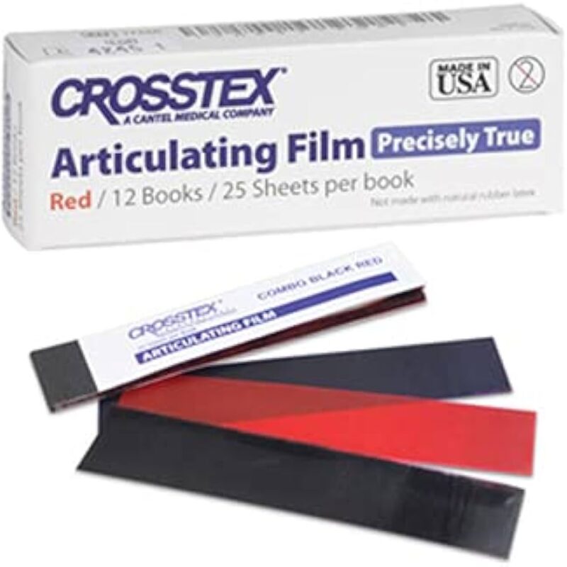 Crosstex™ Articulating Film, Blue/Red Combo, Precisely True, 0.0005" (13μm) (BX)