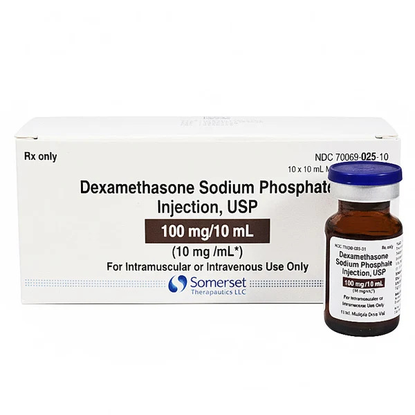 Dexamethasone Sodium Phosphate Injection, USP, 10 mg/mL, 10 mL Multiple-Dose Vial (Box of 10)