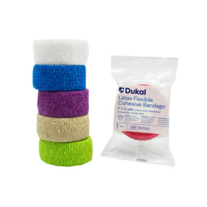 Dukal™ Cohesive Bandages, 1" x 5 Yards, Non-Sterile, Assorted Colors