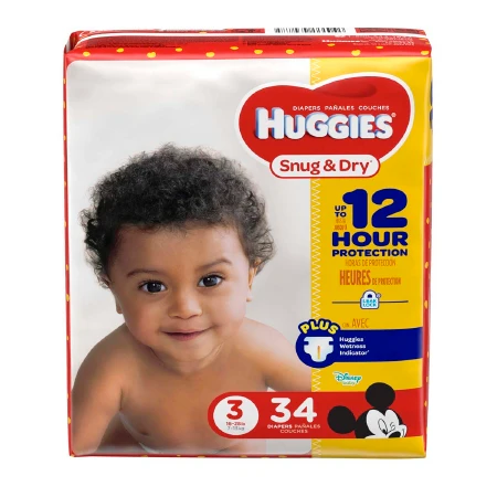 KIMBERLY-CLARK HUGGIES® SNUG & DRY DIAPERS(cs)