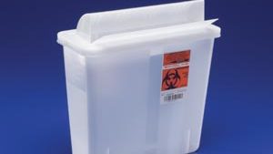 COVIDIEN/MEDICAL SUPPLIES IN-ROOM CONTAINERS WITH ALWAYS-OPEN LIDS(cs)