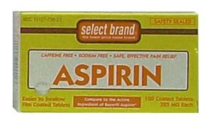 SAJ SELECT BRAND ASPIRIN-TABLETS(cs)