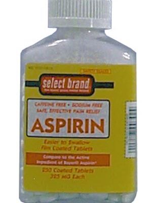 SAJ SELECT BRAND ASPIRIN-TABLETS(cs)