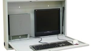 OMNIMED BEAM® COMPUTER WALL DESK WORKSTATION(ea)