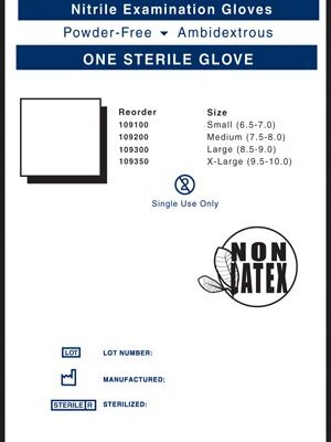 INNOVATIVE NITRIDERM® STERILE POWDER-FREE NITRILE EXAM GLOVES(cs)