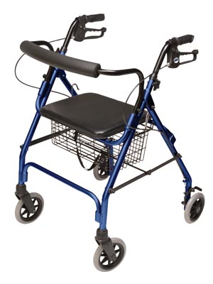 LUMEX WALKABOUT LITE FOUR-WHEEL ROLLATOR(ea)