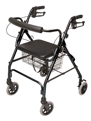 LUMEX WALKABOUT LITE FOUR-WHEEL ROLLATOR(ea)