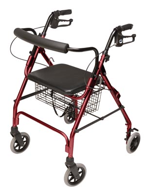 LUMEX WALKABOUT LITE FOUR-WHEEL ROLLATOR(ea)