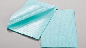 TIDI 3-PLY TISSUE/POLY TOWEL & BIB(cs)