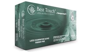 SEMPERMED BEST TOUCH® LATEX GLOVES WITH ALOE & VITAMIN E(cs)