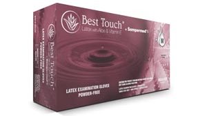 SEMPERMED BEST TOUCH® LATEX GLOVES WITH ALOE & VITAMIN E(cs)