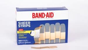 J&J BAND-AID® SHEER STRIPS & SPOTS(cs)