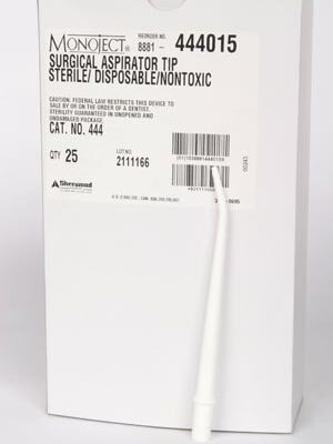 COVIDIEN/MEDICAL SUPPLIES MONOJECT™ 444 SURGICAL ASPIRATION TIP(cs)