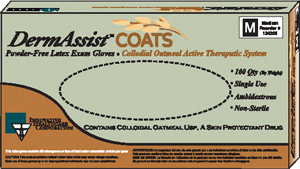 INNOVATIVE  Dermassist® COATS™  POWDER-FREE LATEX EXAM GLOVES(cs)