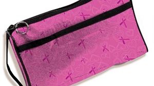 Premium Zipper Storage Case – Breast Cancer Awareness Print (EA)