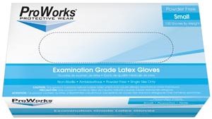 HOSPECO PROWORKS® LATEX EXAM GLOVES(cs)
