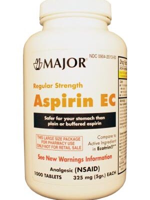 MAJOR ASPIRIN TABLETS(ea)