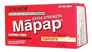 MAJOR ANALGESIC CAPLETS(ea)