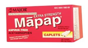 MAJOR ANALGESIC CAPLETS(ea)