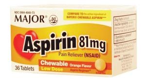 MAJOR ASPIRIN TABLETS(ea)