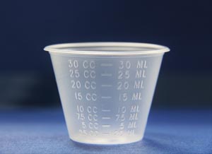 GMAX Medicine Cup, 1 oz / 30 mL, Graduated mL/cc Only, Translucent (CS)