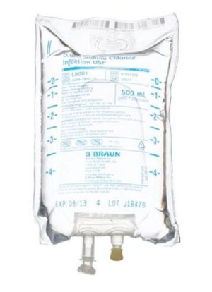 SOD CHL, IVSOL PVC DEHP FREE 0.9% 500ML (24/CS)(EA)