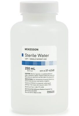 WATER, IRR SOL STR 250ML (24/CS)(EA)