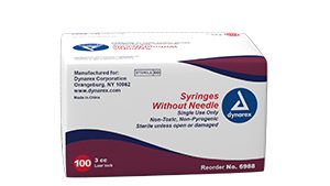 Syringe - Luer Slip - 1 cc w/o Needle(bx)
