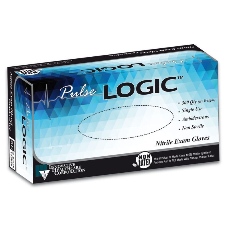 Pulse® LOGIC™ Nitrile Exam Gloves – Thinfilm, Powder-Free, Blue, X-Large (300/Box) - Item #173350