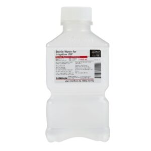 Sterile Water for Irrigation Not for Injection Bottle 1,000 mL