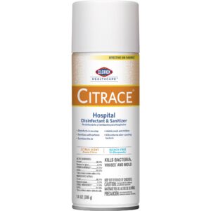 Clorox Healthcare Citrace® Hospital Disinfectant & Sanitizer Aerosol Spray, Citrus, 14 oz,(EA)