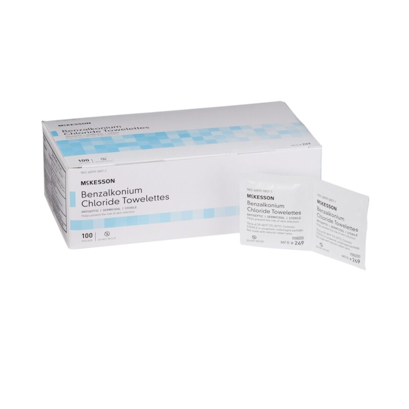 Antiseptic Skin Towelette Individual Packet Unscented 100/BX(BX)