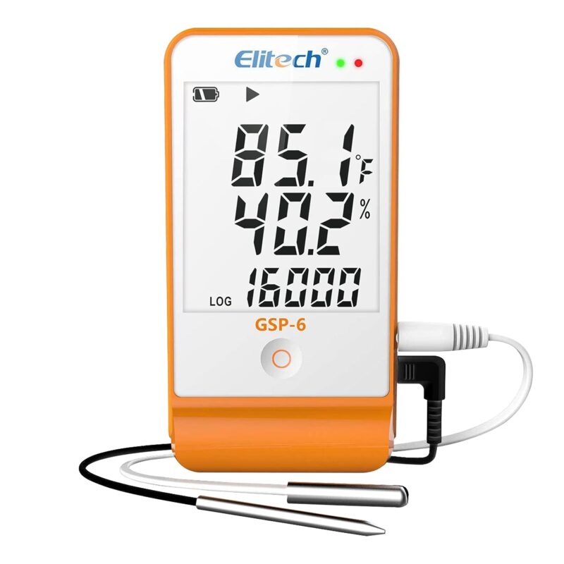Elitech Thermometer Vaccine Fridge Temperature Monitor Max Min Value GSP-6(EA)