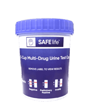 SAFElife™ C-Cup® 12-Panel Rapid Multi-Drug Urine Test Cup, CLIA Waived (25/BX)