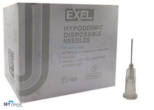 Exel Hypodermic Needles 27G x ½", 100/bx