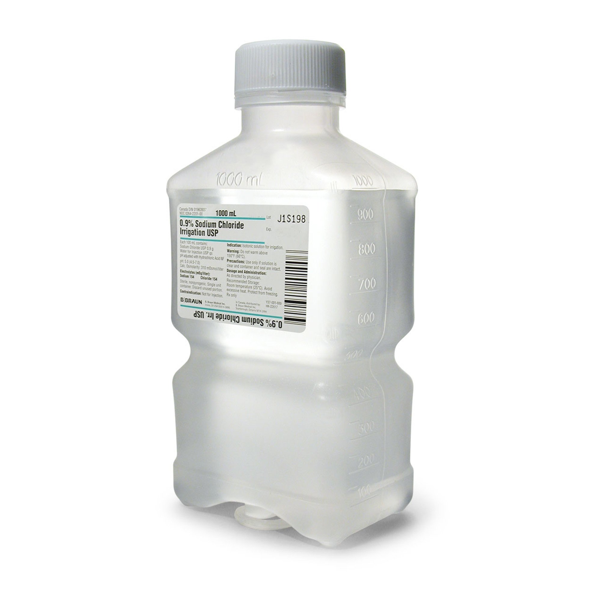 0.9% Sodium Chloride Irrigation, USP, 1000 mL PIC™ Plastic Container