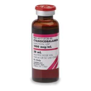Cyanocobalamin (Vitamin B12) Injection 1,000 mcg/mL, 30 mL Multiple-Dose Vial (MDV)