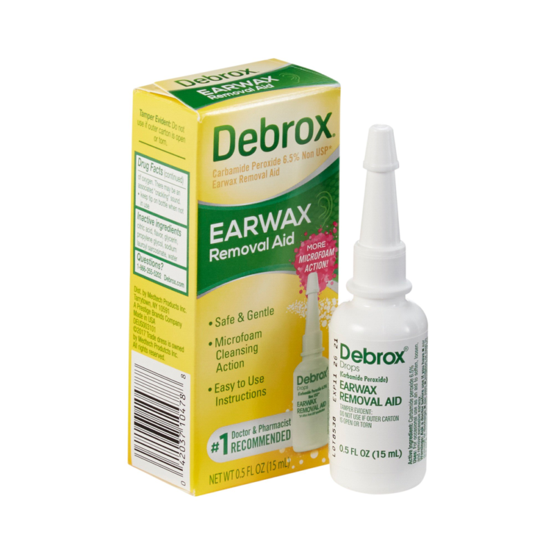 Debrox® Earwax Removal Aid Drops, 6.5% Carbamide Peroxide, 0.5 oz.