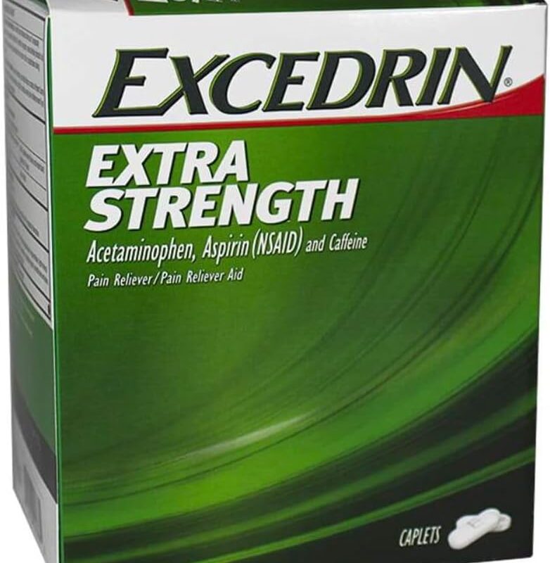 Excedrin Extra Strength Caplets 25 Packets of 2 (25/2's) Display Box