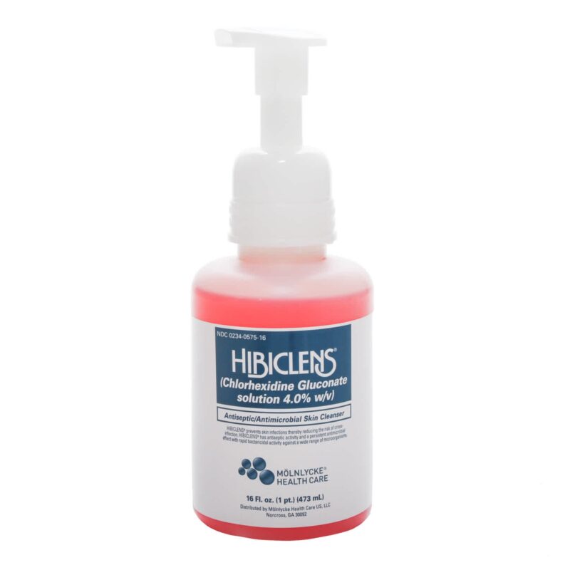 Molnlycke™ Hibiclens Antiseptic/Antimicrobial Skin Cleanser, 4% CHG Solution, 16 oz. Pump Bottle