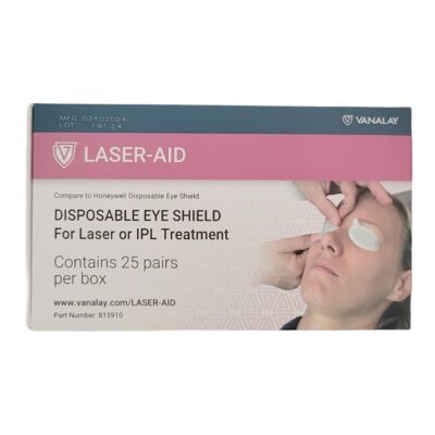 Laser‑Aid Disposable Laser Eye Shields – 360° Protection, Adhesive, OD7 - Box of 25
