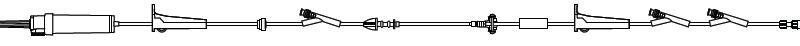 IV Pump Set Alaris® Pump 3 Ports 20 Drops / mL Drip Rate Without Filter 126 Inch Tubing Solution(EA)