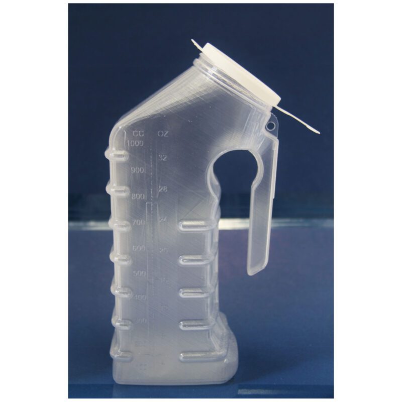 Male Urinal, with Lid, Translucent, 48/cs(CS)