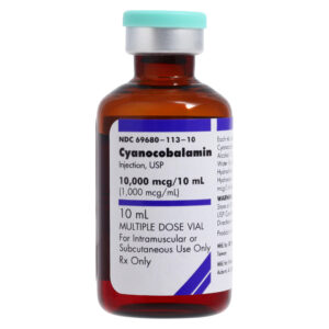 Cyanocobalamin (Vitamin B12) Injection, USP, 1,000 mcg/mL, 10 mL Multiple-Dose Vial (MDV)