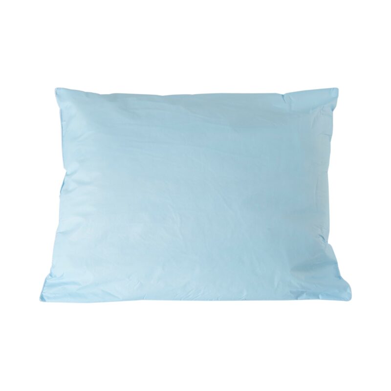 McKesson Brand® Limited Reusable Bed Pillow, 20 x 26 Inch, Blue
