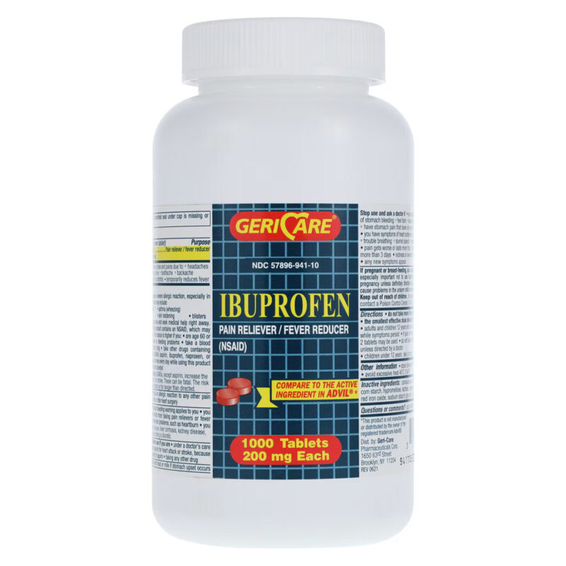 Geri-Care® Ibuprofen 200 mg Tablets, 1,000 Count